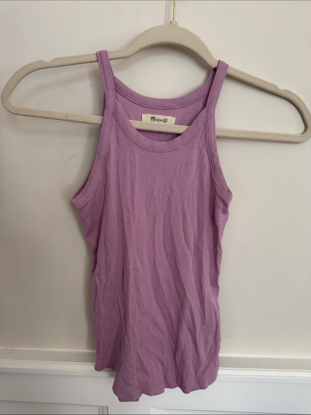Madewell Lilac Ribbed Tank